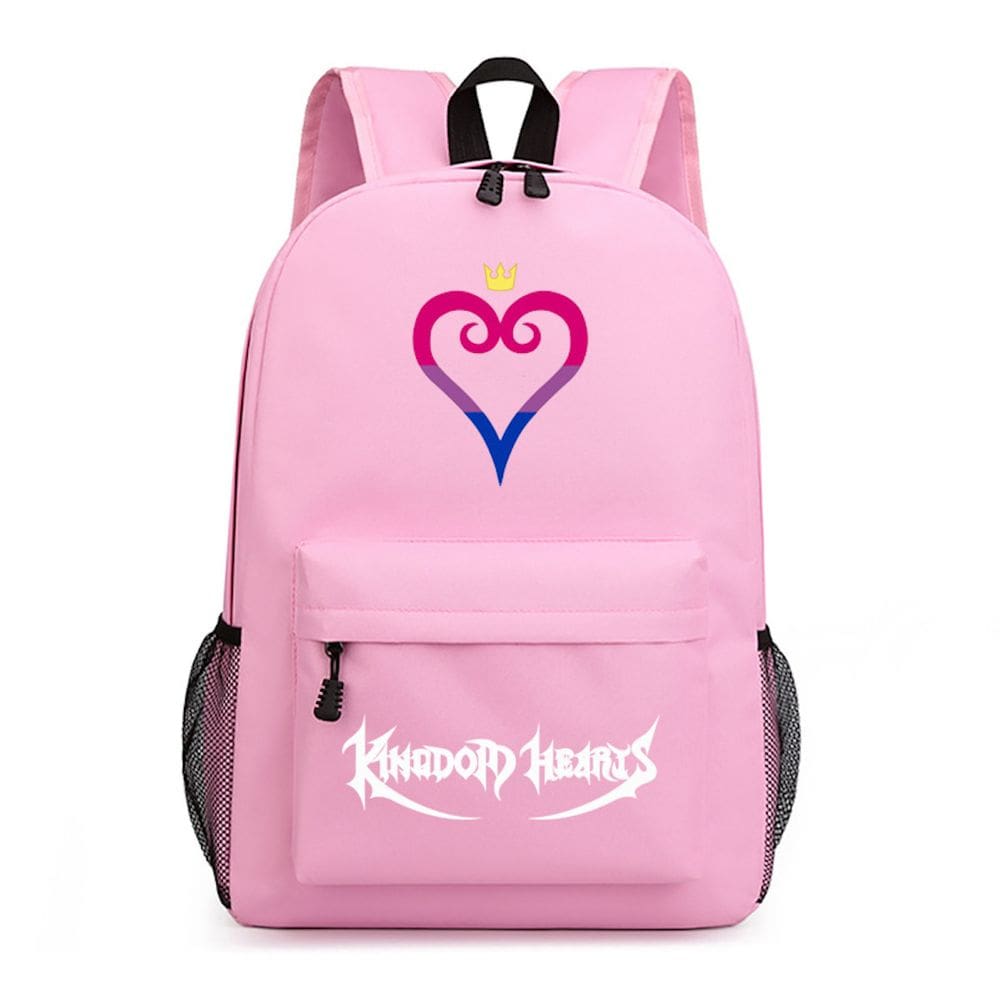 Mochila Kingdoms Hearts Cartoon Kids School Oxford 31x14x42cm