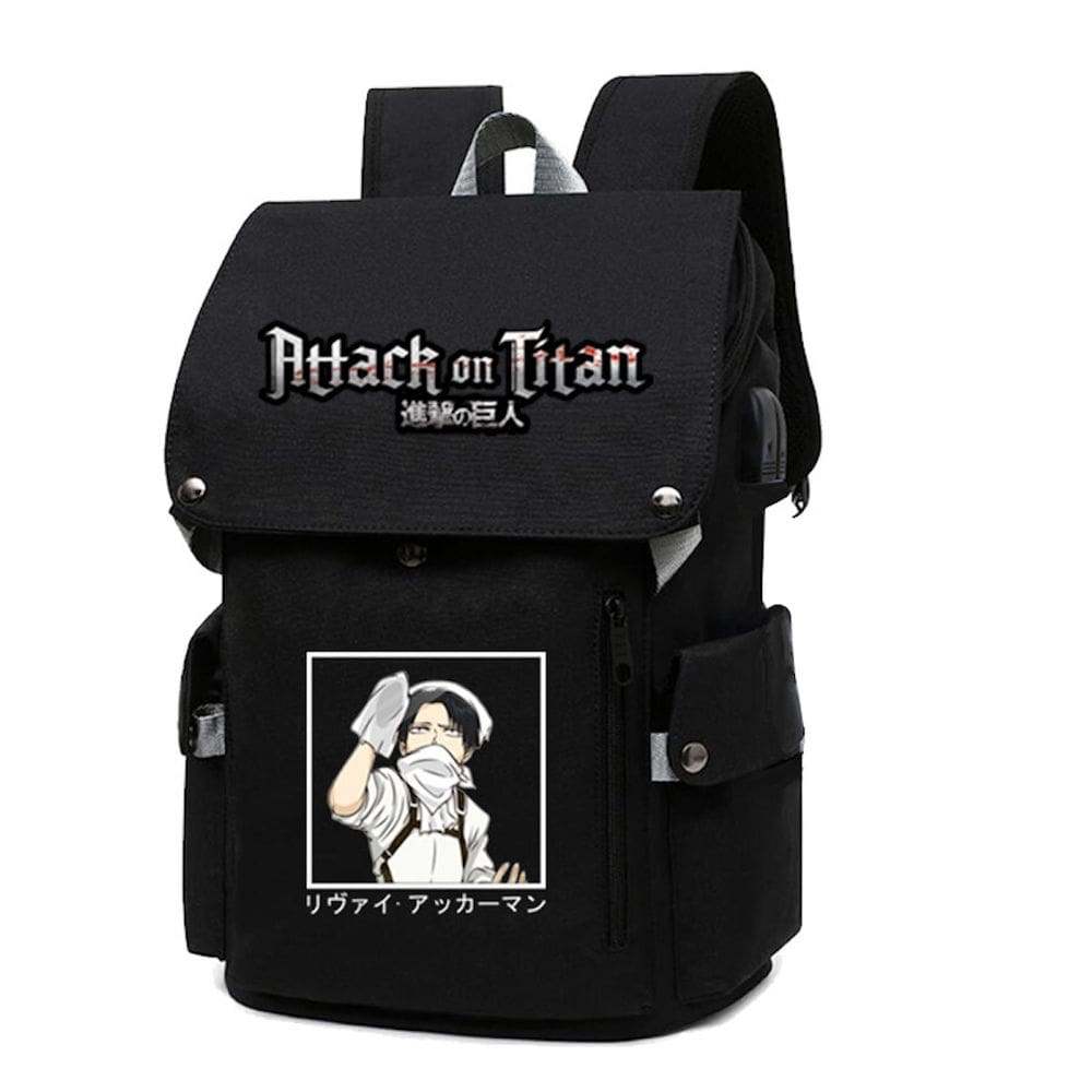 Mochila Attack on Titans Levis Ackermans Cartoon Kids