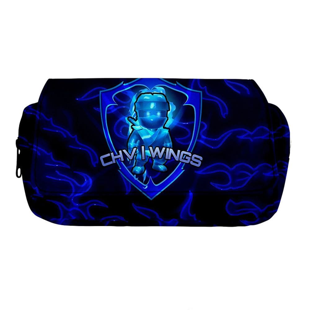 Estojo de lápis 3D Stumbles Guys Cartoon Anime Bolsa de lápis grande