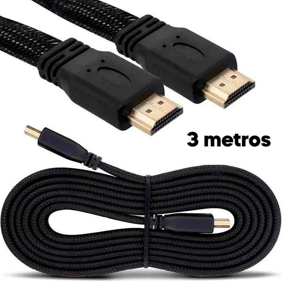 Cabo Hdmi 3 Metros 4K Hd 3D Para Tv Pc Monitor Gamer