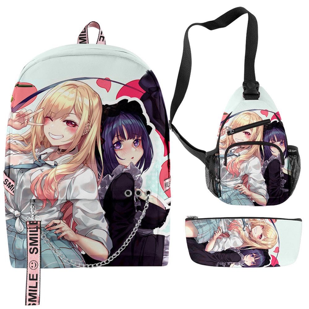 Conjunto de mochilas My Dress Up Darlins Cartoon Kids School 3 unidades