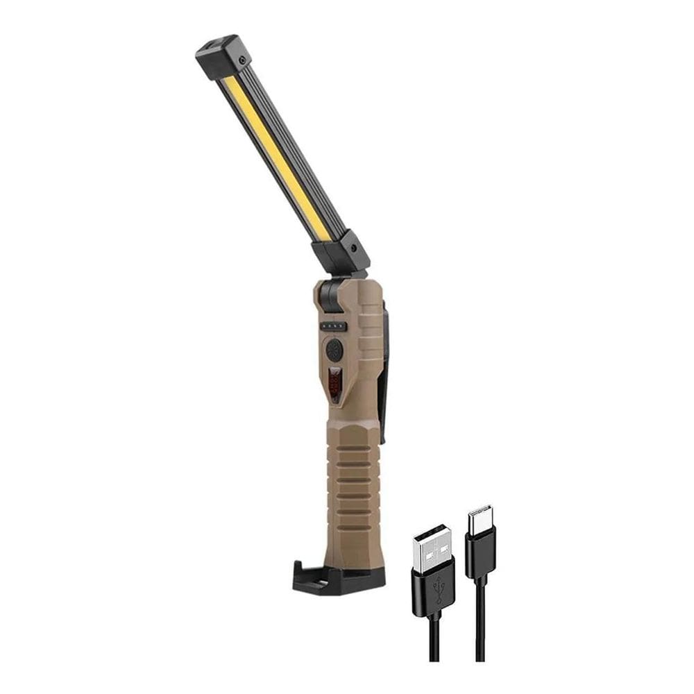 2X Lanterna Portátil Usb Recarregável Magnético Com Imã Led