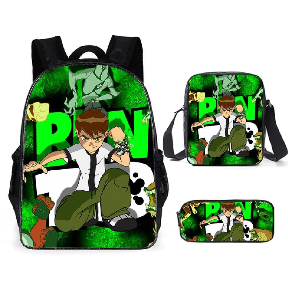 Conjunto de mochilas Bens 10 Bens Tennysons Anime School 3 unidades/lote