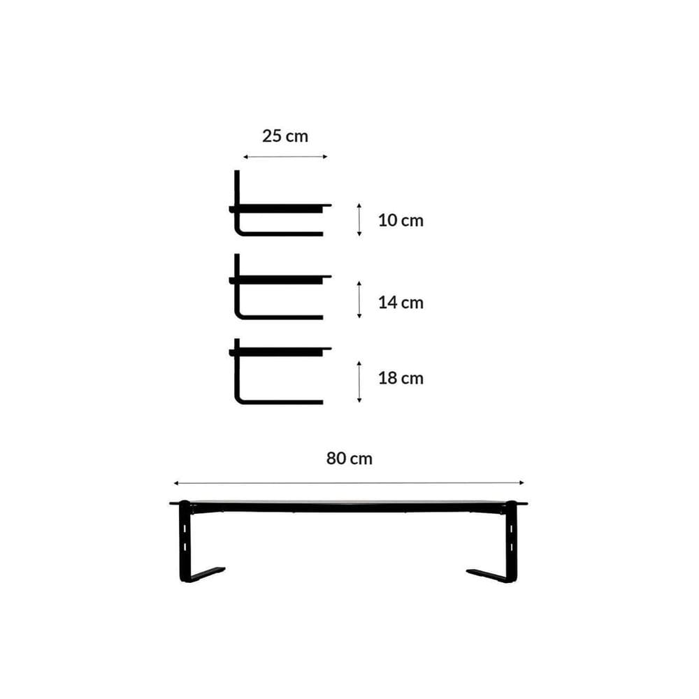 Suporte 02 Monitores Reliza Executive Preto Vidro Incolor