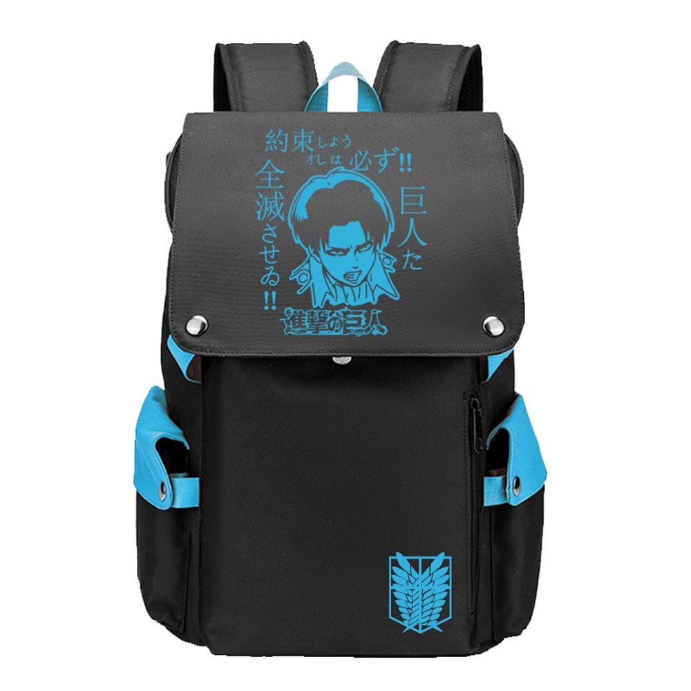 Mochila Attack on Titans Levis Ackermans Cartoon Kids