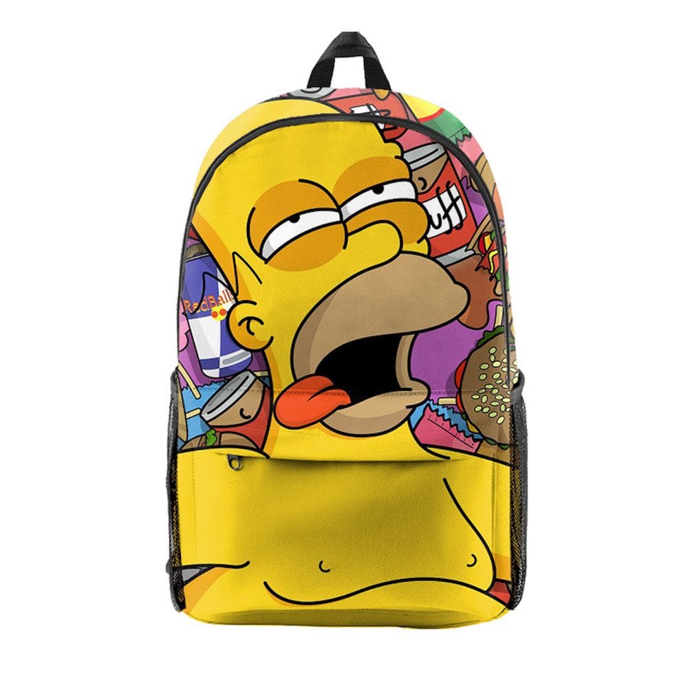 Mochila Simpsons Barts Simpsons Cartoon Kids School 26x15x44cm