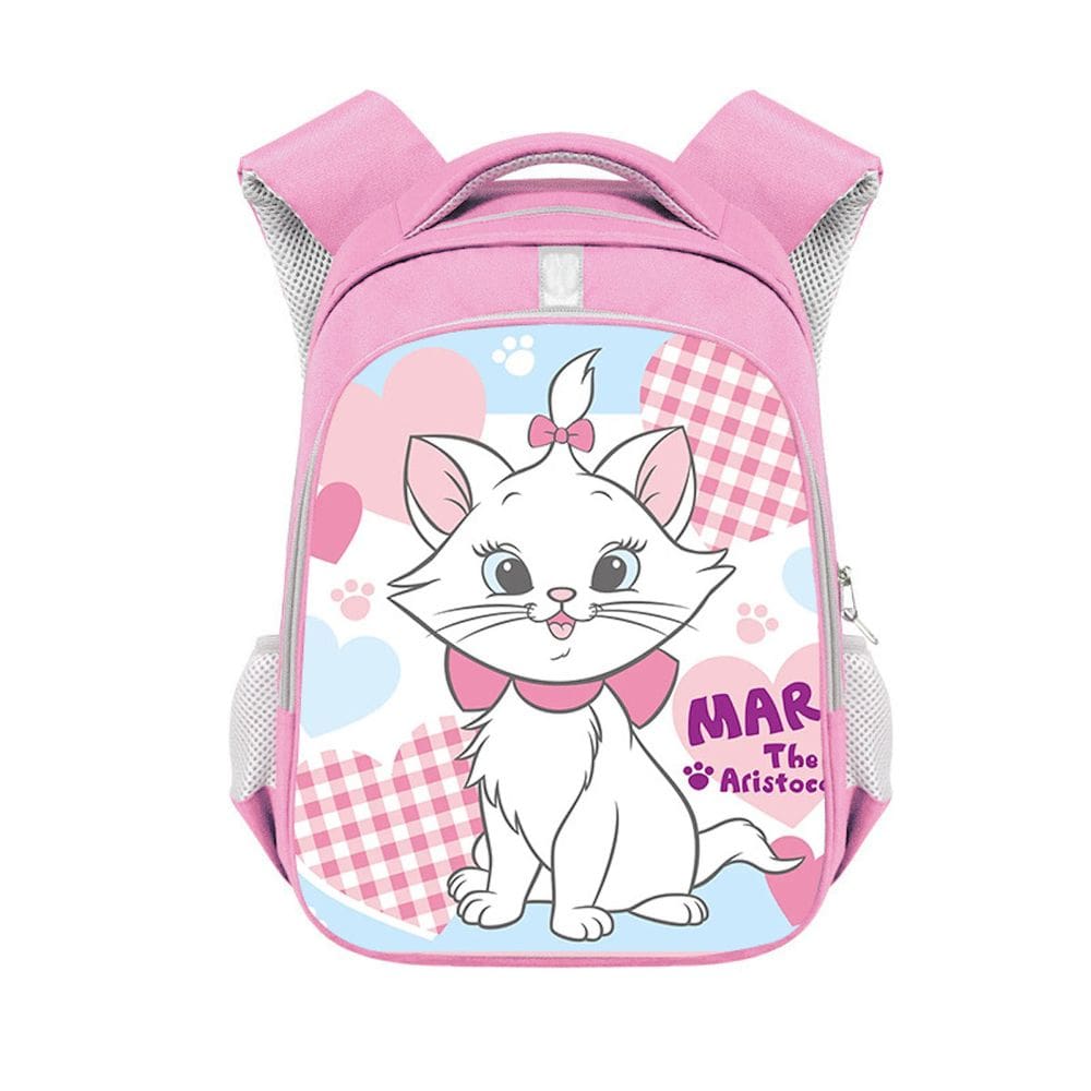 Mochila escolar infantil Aristocats, impressão 3D, poliéster