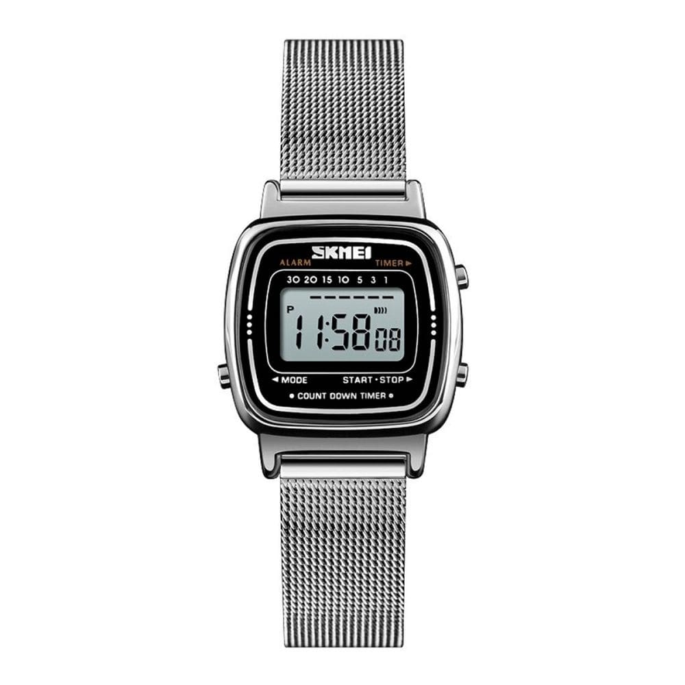 Relógio Feminino Skmei Digital 1901 Prata
