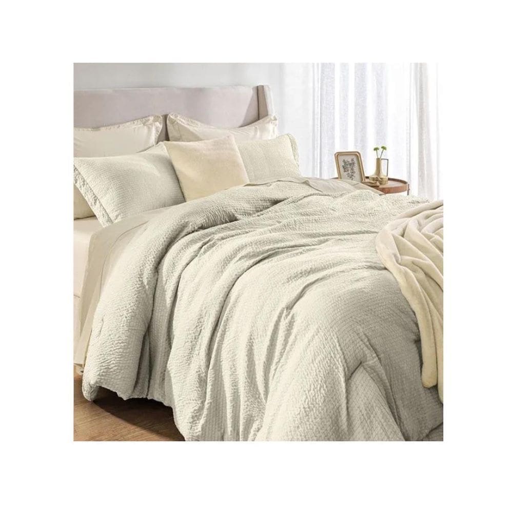 Kit Colcha Casal Baumann 100% Poliéster Branco Karsten