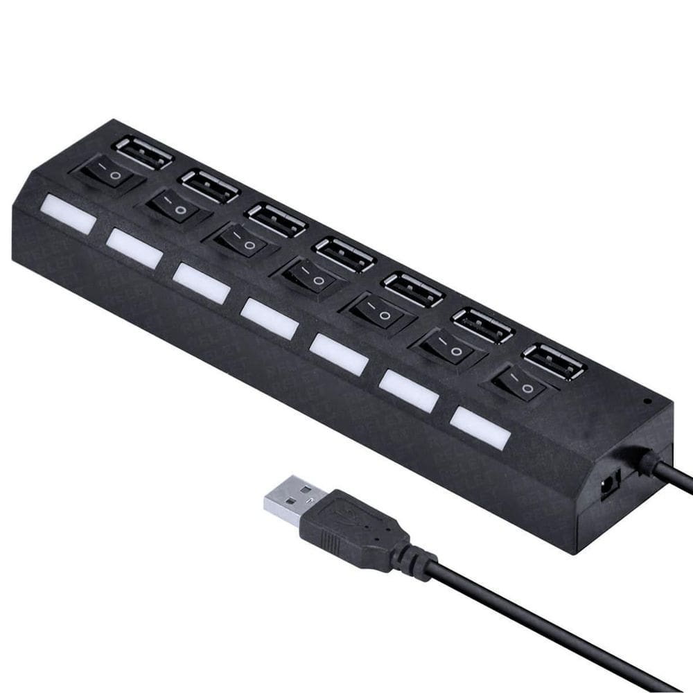 MP - Adaptadores Usb Cabo Hub 2 0 7 Portas Co