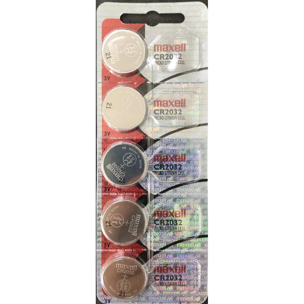 Kit Com 10 Cartelas De Bateria Cr2032 3V Maxell C/5 Unidades
