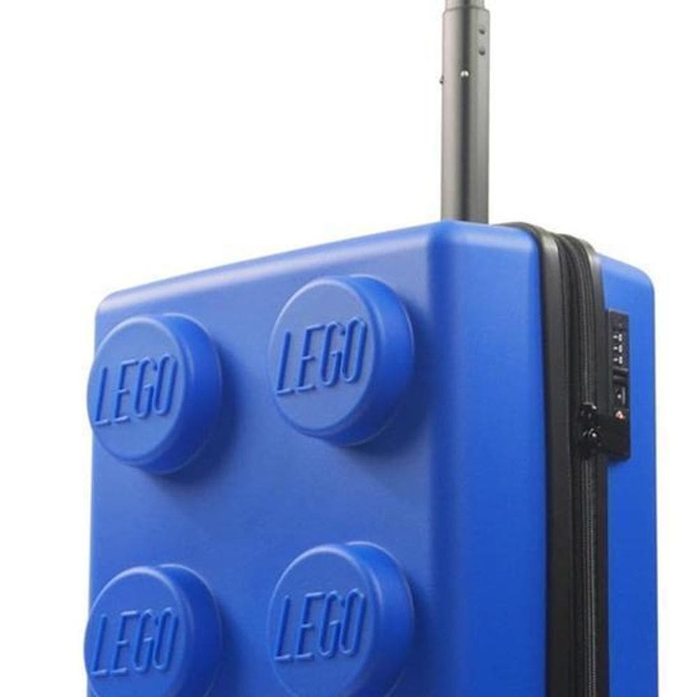Mala De Viagem Expansível Com Rodas 56X35X23Cm Azul Lego