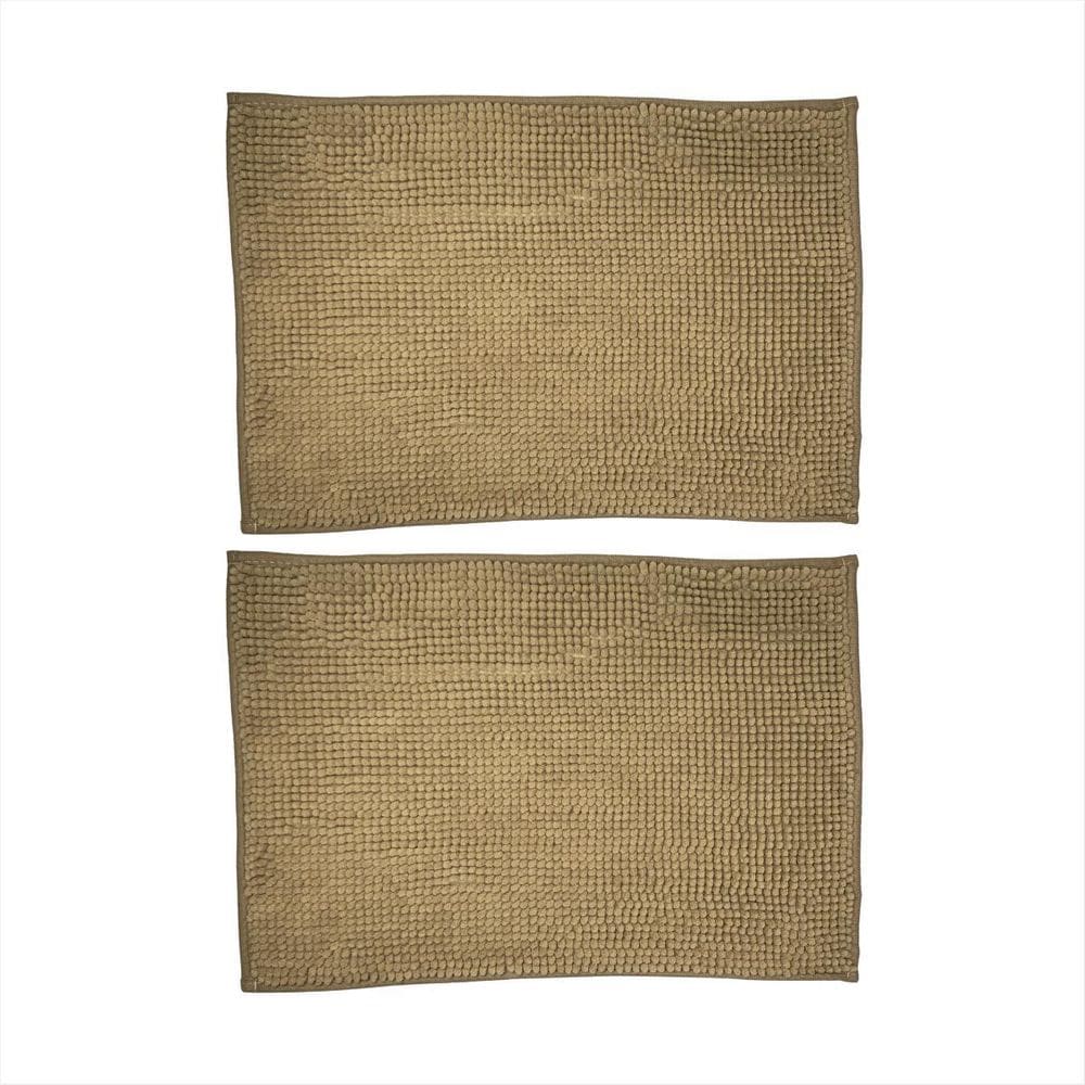 Kit 2 Tapetes Microfibra Borracha Antiderrapante Banheiro