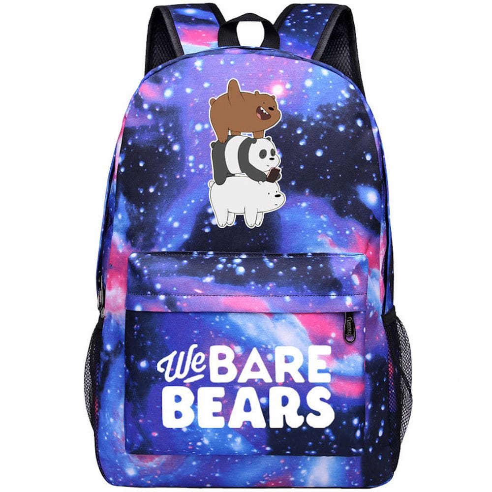 Mochila escolar We Bare Bears Cartoon Kids Oxford 30x18x45cm
