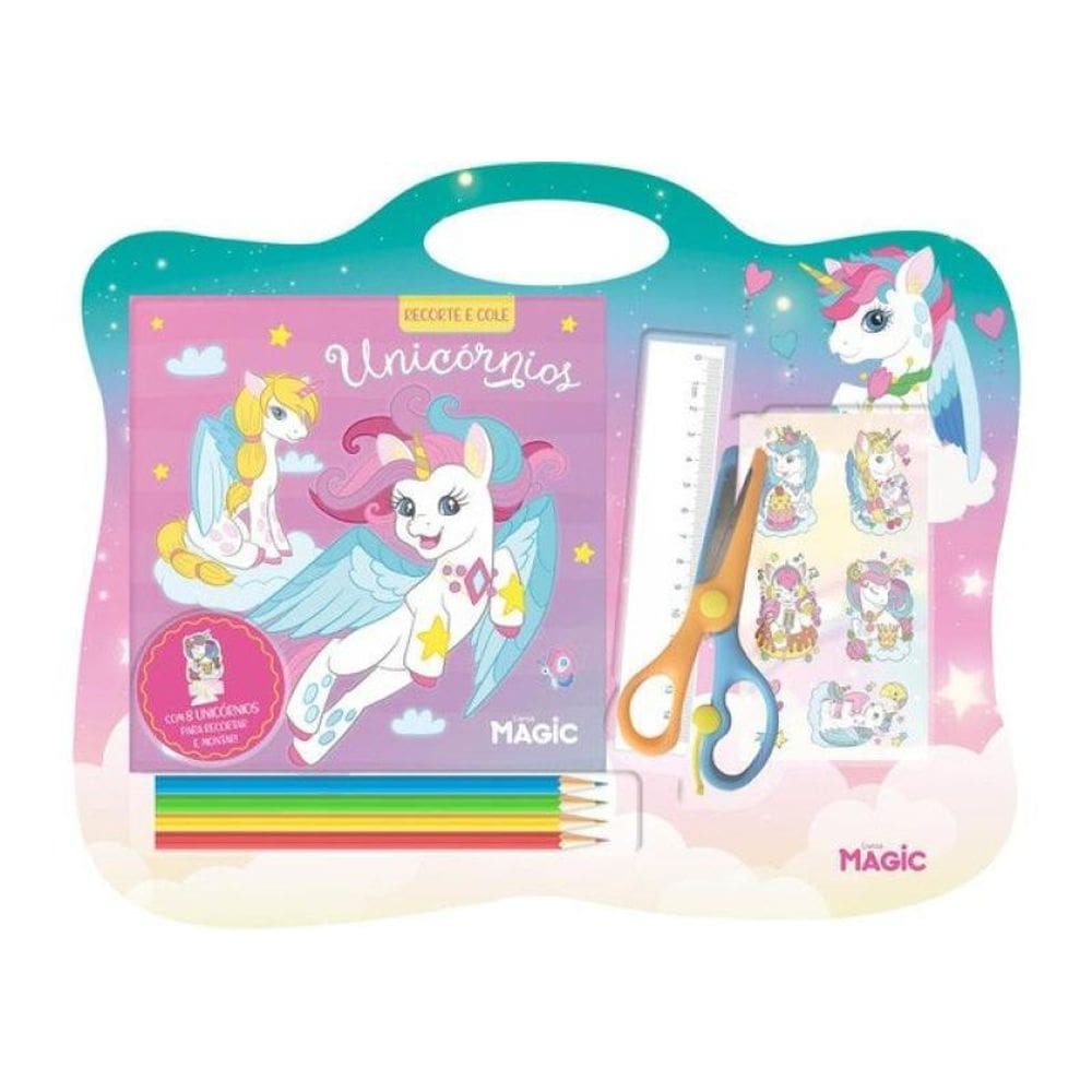 Unicórnios - Recorte E Cole