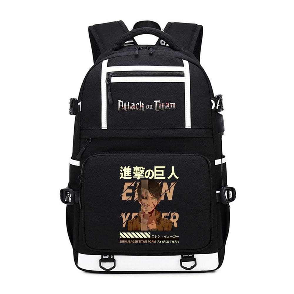 Mochila Attacks on Titans Levis Ackermans Cartoon Kids