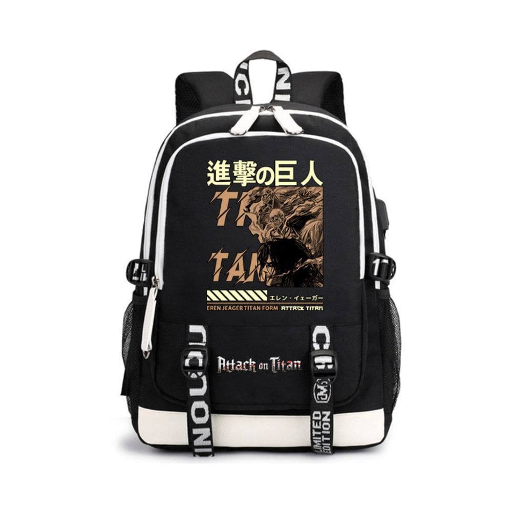 Mochila Attack on Titans Levis Ackermans Cartoon Kids