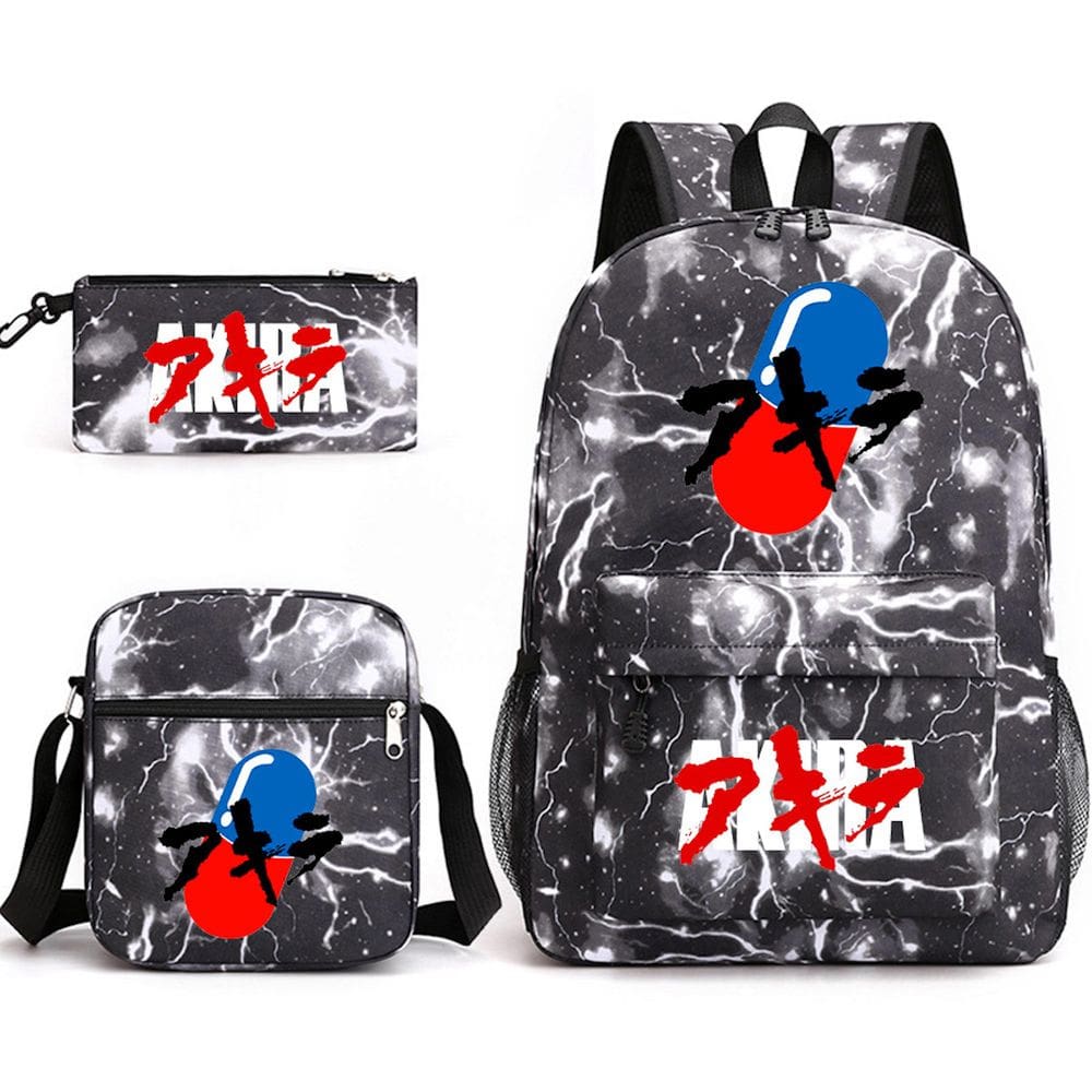 Mochila Akiras Cartoon Kids School 3 unidades/conjunto de lona