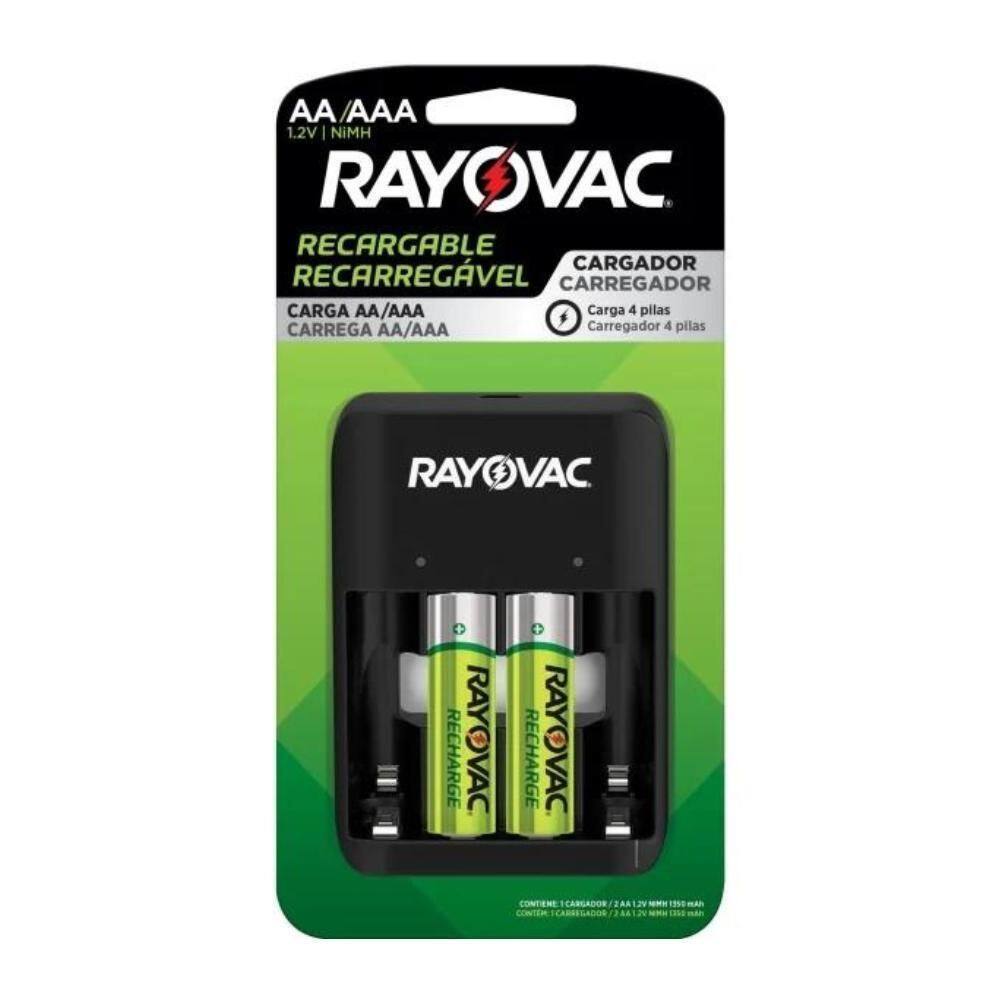 Carregador De Pilhas Aa/Aaa Rayovac Sm-4 Usb