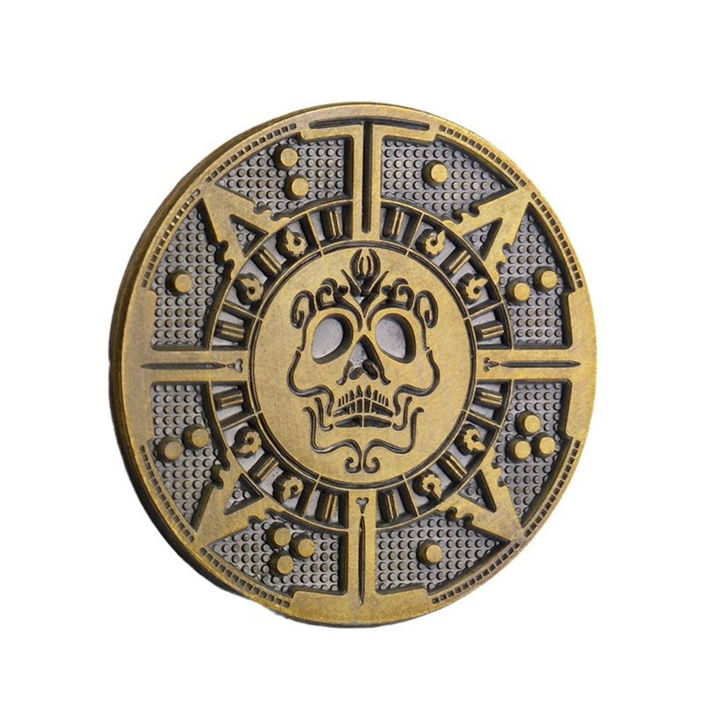 Moeda: anime comemorativo de Piratas do Caribe, 4 cm