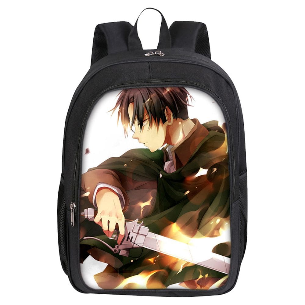 Mochila Attack on Titans Levis Ackermans Cartoon Kids