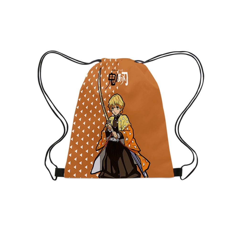 Bolsa com cordão Demons Slayers Agatsumas Zenitsus para crianças