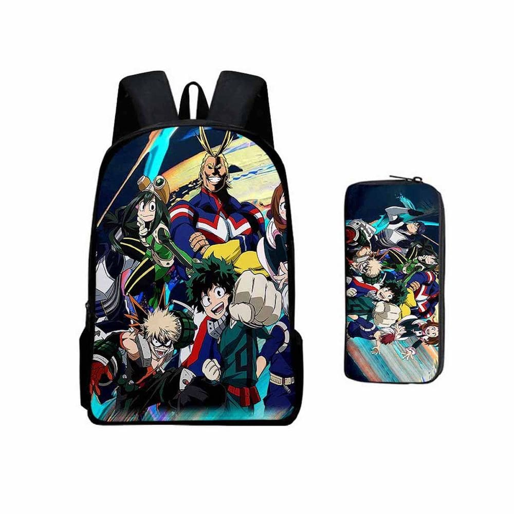 Conjunto de mochilas My Hero Academia Midoriya Izuku para crianças