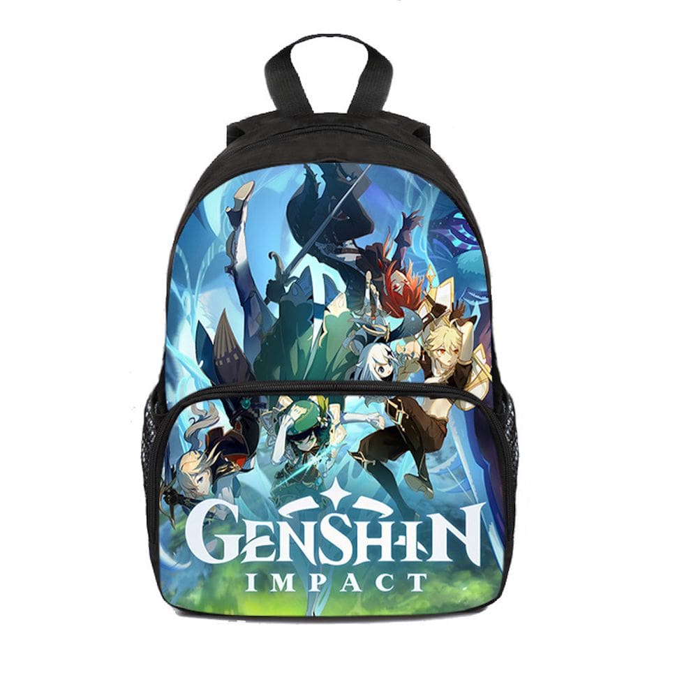 Mochila Genshins Impacts Aethers Dilucs Cartoon Kids School