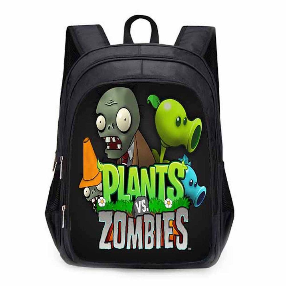 Mochila Plants vs Zombies Peashooter Cartoon Kids School