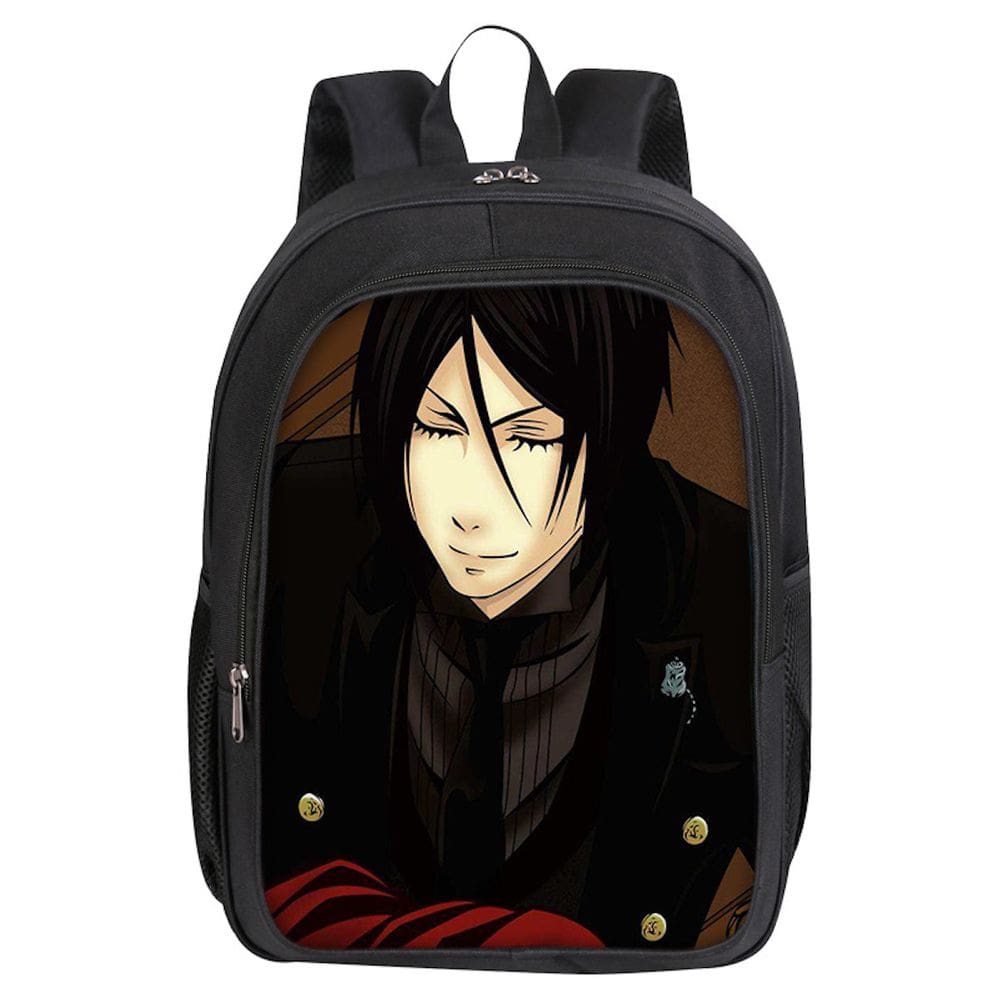Mochila Black Butlers Sebastians Michaelis Cartoon Kids