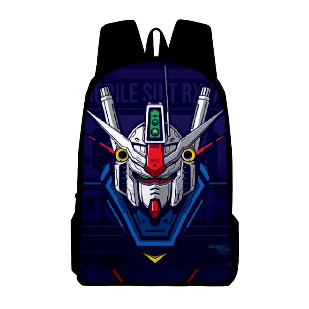 Mochila Gundams Cartoon Kids School Nylon 30x13x40cm
