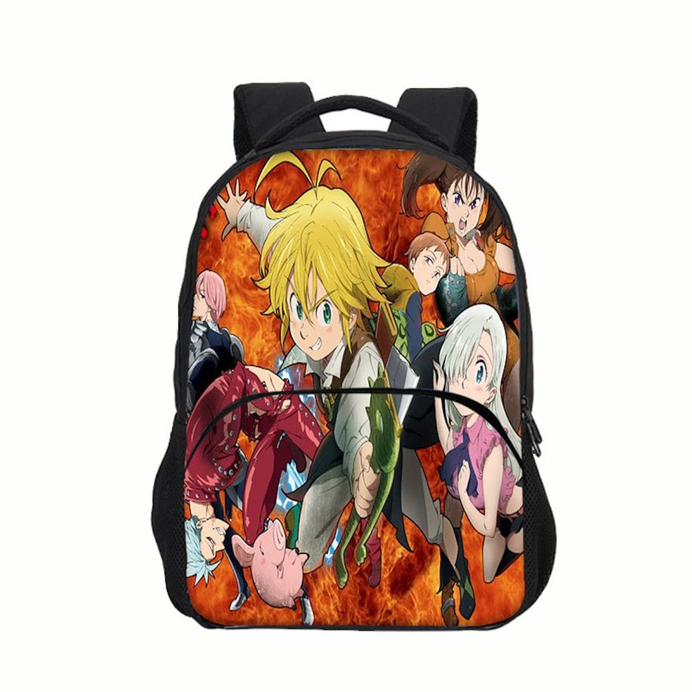 Mochila Seven Deadly Sins Meliodas Cartoon Kids Nylon 0,4 kg