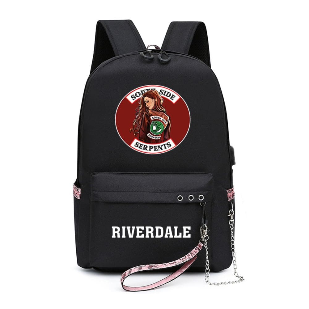 Mochila Riverdales Cartoon Kids School Nylon 31x14x42cm