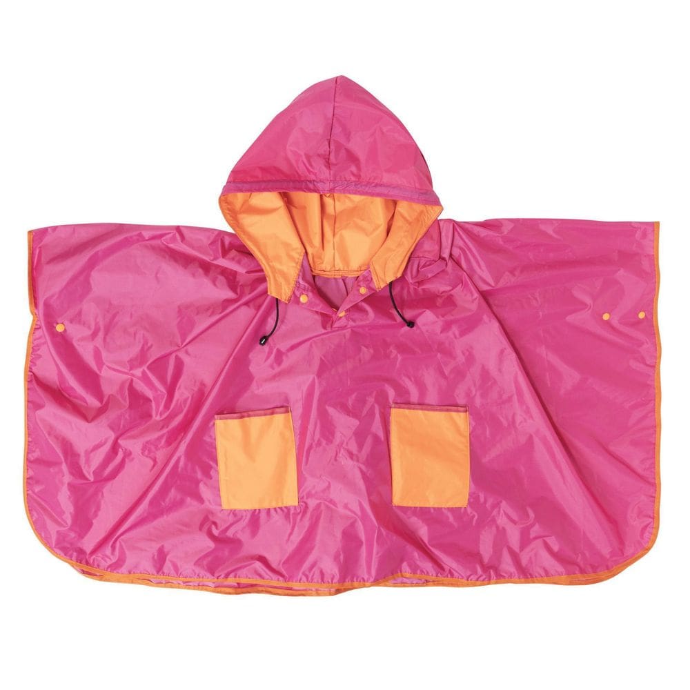 Capa De Chuva Poncho E Bolso Pink Tamanho 1