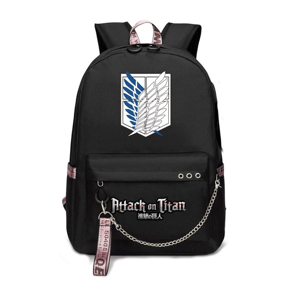 Mochila Attacks Ons Titans Kids School Oxford 480g