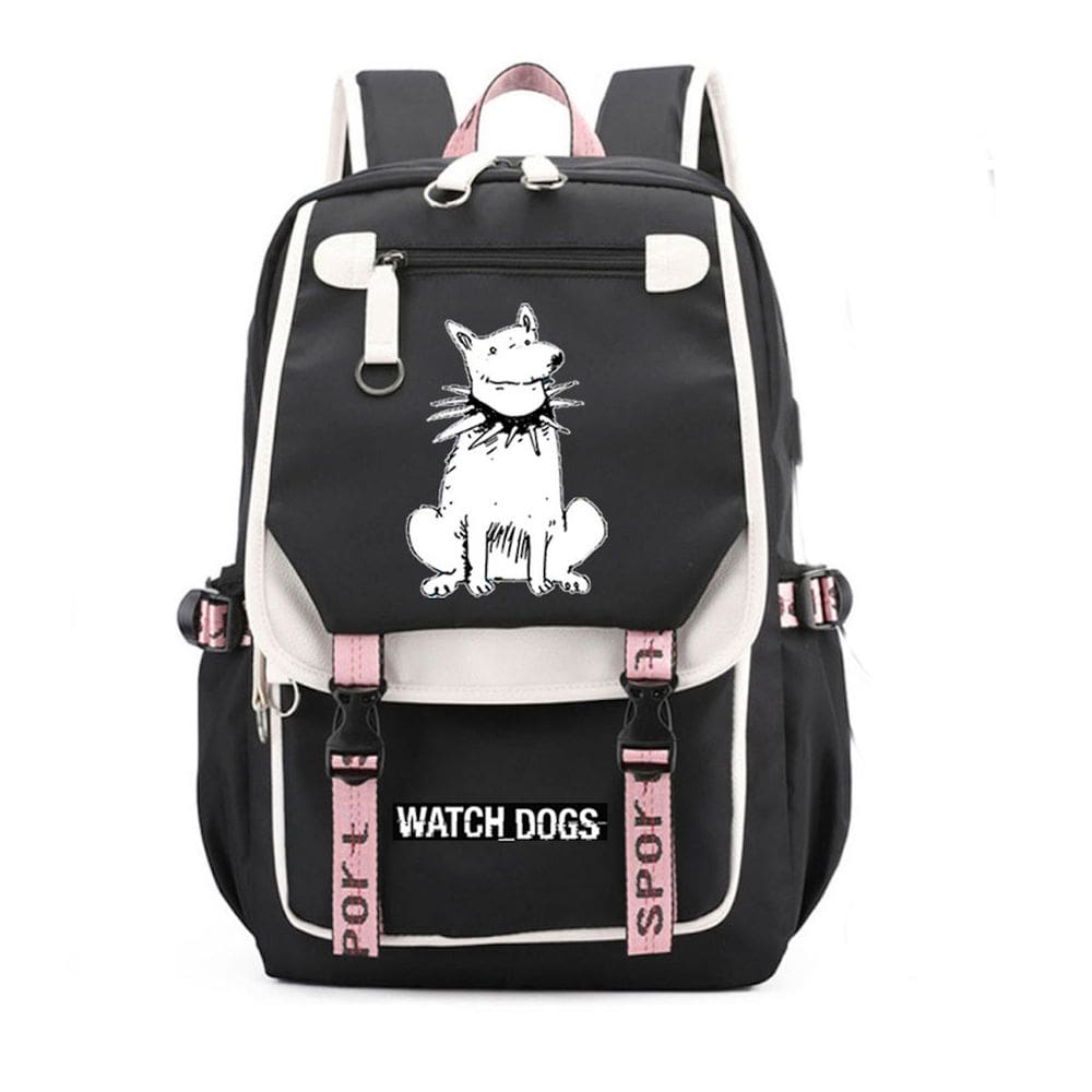 Mochila Watchs Dogs Kids School Oxford 31x19x46cm