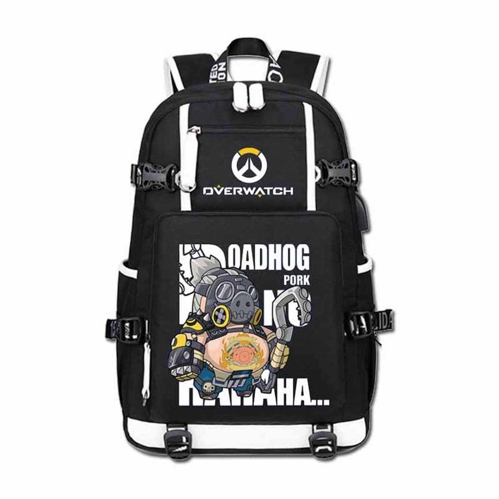 Mochila Overwatch Cartoon Kids School Oxford 30x15x47cm