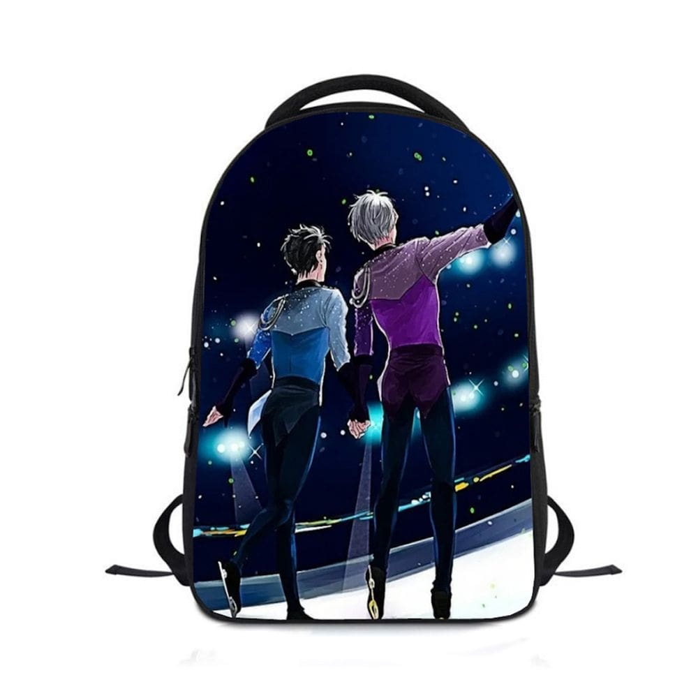 Mochila escolar infantil YURI on ICE com impressão 3D Oxford