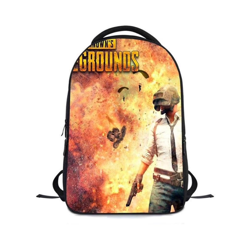 Mochila Battlegrounds PUBGs Kids School Oxford 24x12x30cm