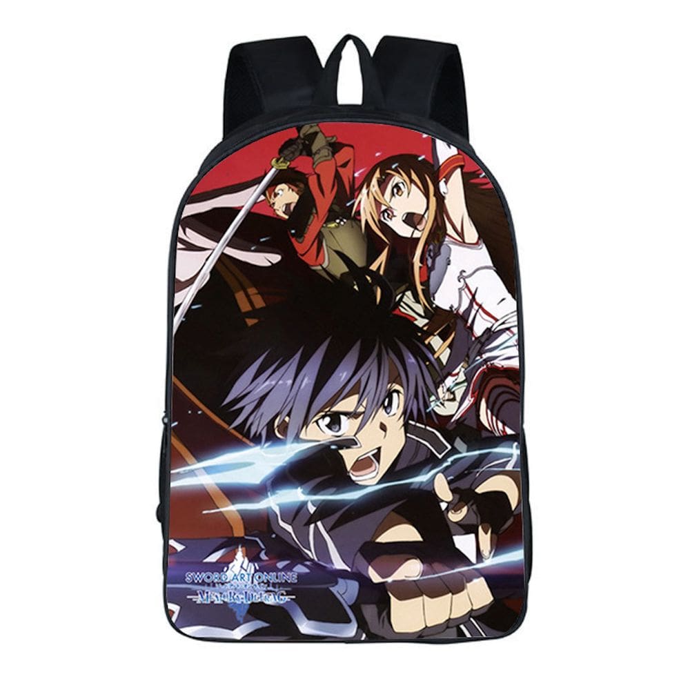 Mochila escolar Swords Online Anime Schoolbag para crianças