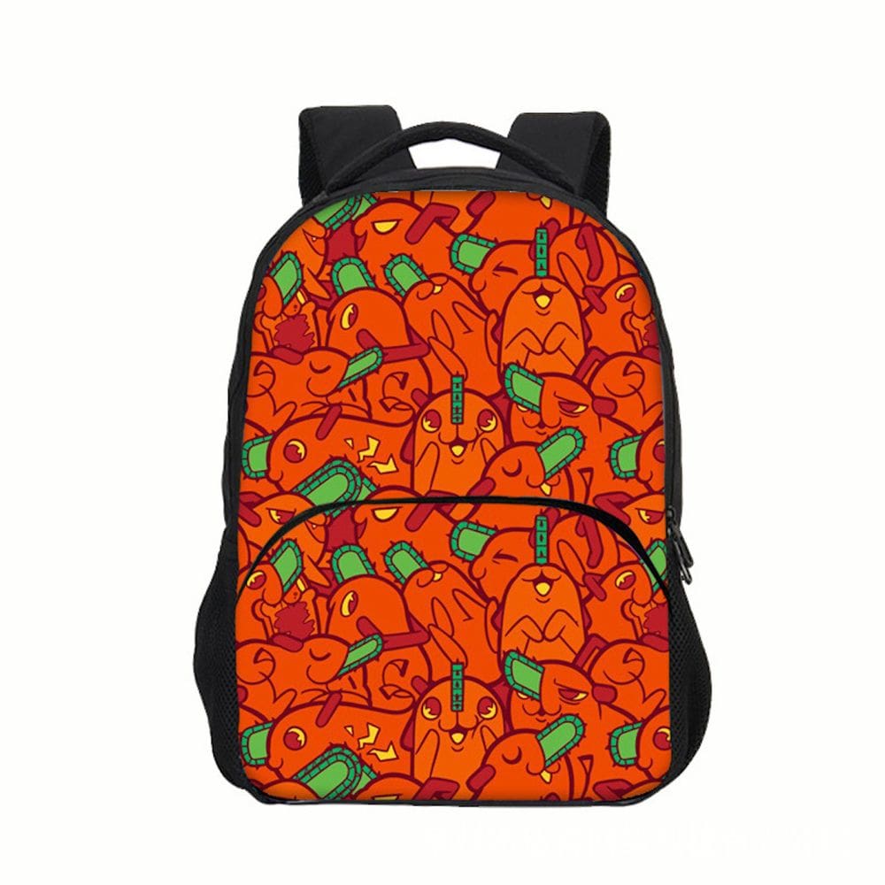 Mochila escolar Pochita Chainsaws Mans Anime Nylon 30x16x40cm
