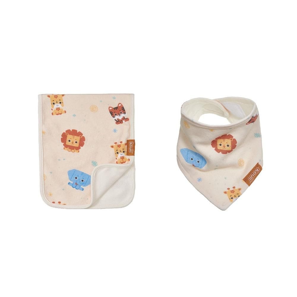 Kit Babador Bandana Pano de Ombro Kouii Filhotiis Leão