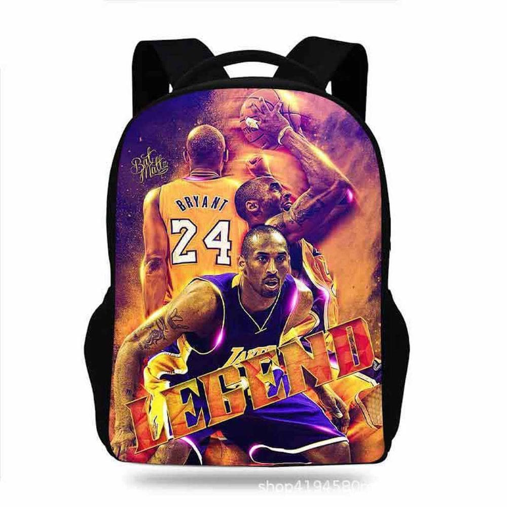 Mochila Kobes Bryants Cartoon Kids School Oxford Cloth
