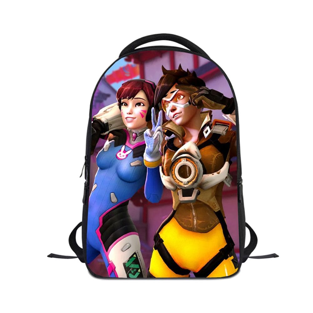 Mochila escolar infantil Overwatch 28x13x44cm poliéster