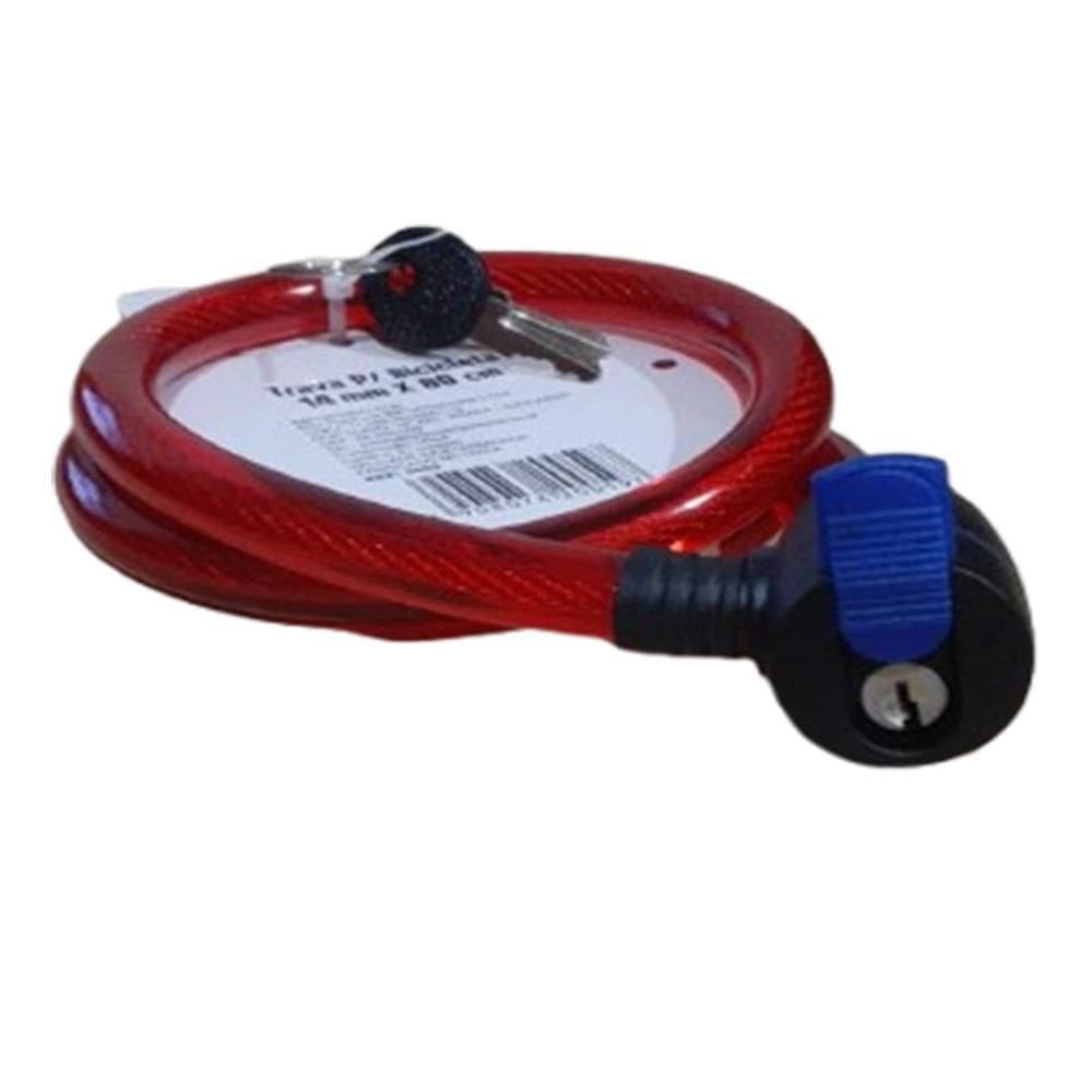 Corrente Trava Cadeado Para Bike Bicicleta Moto 14Mm X 80 Cm