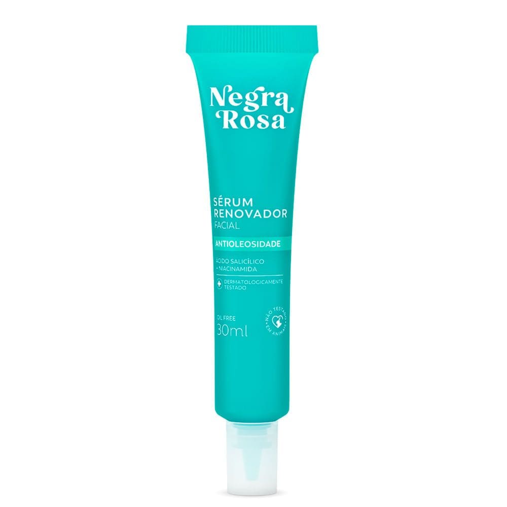 Sérum Renovador Facial Negra Rosa Antioleosidade Oil Free 30ml