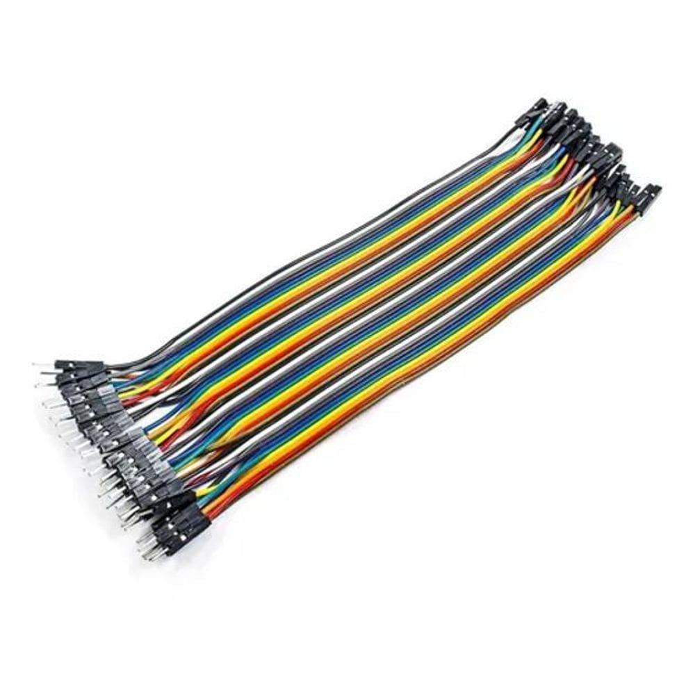 Cabo Jumper 20Cm Macho X Femea 40 Unidades Para Arduino -