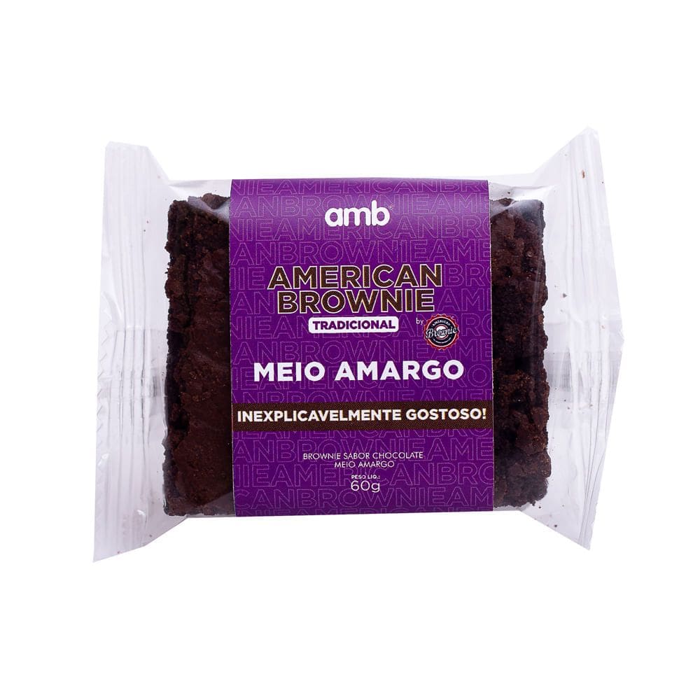 Brownie American Sabor Chocolate Meio Amargo 60g