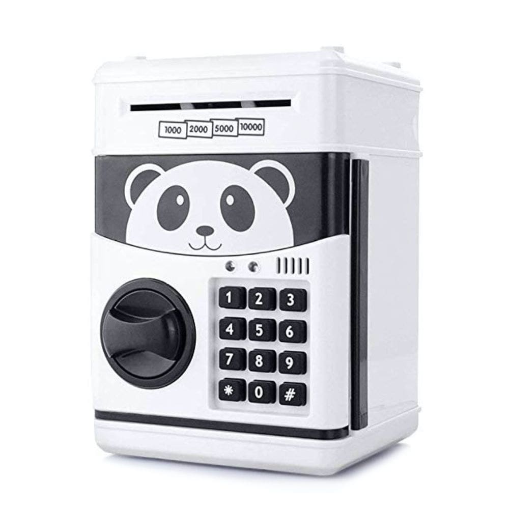 Caixa eletrônico Piggy Bank Panda para crianças Coin Money Box Money Bank Sav