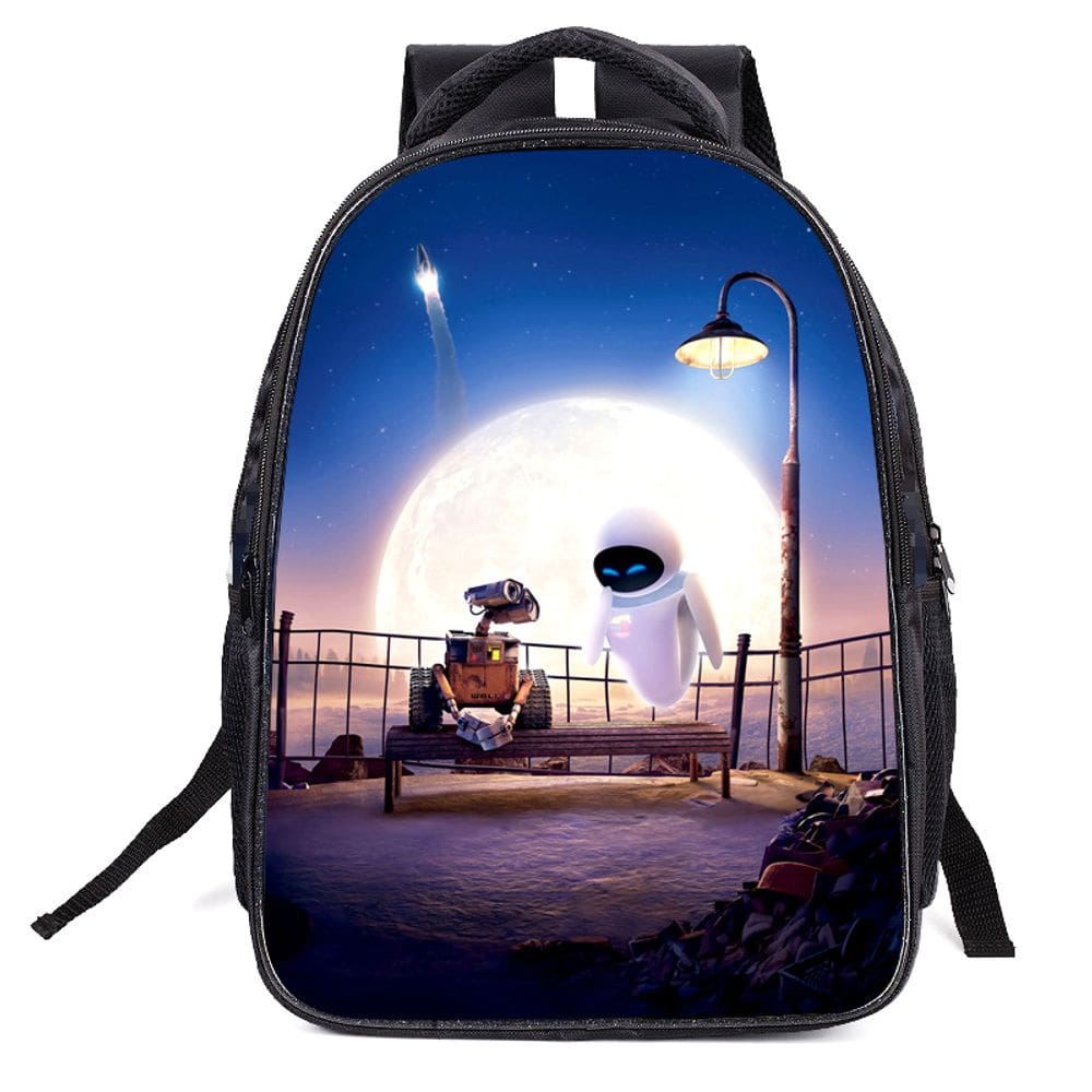 Mochila escolar infantil Walles em poliéster impresso em 3D